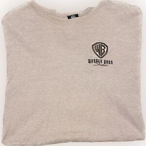 Warner Bros. Studio Men's Cream Short Sleeve Tee-Shirt Medium Vintage Original